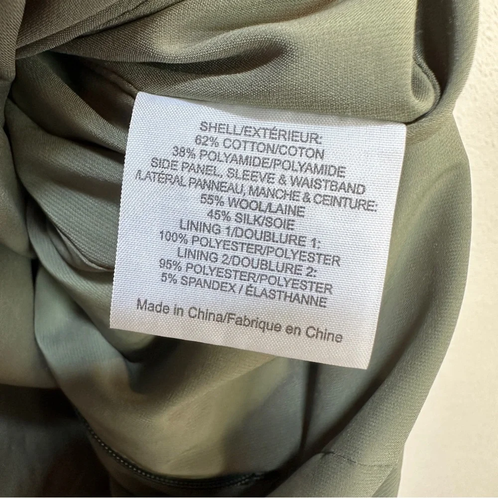 Tory Burch Mariana Satin Jacquard Green Sheath Dress Women’s Sz 2‎